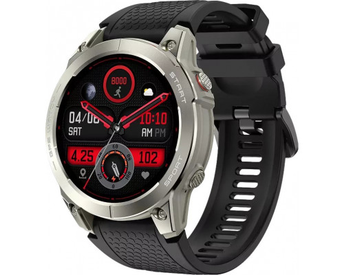 Smartwatch Manta MANTA Smartwatch sportowy Activ X GPS srebrny + po