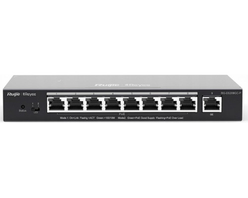 Switch Reyee Reyee RG-ES209GC-P Smart mananged PoE switch, 8x PoE