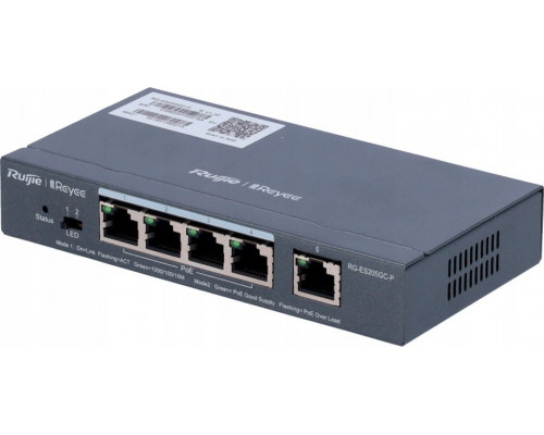 Switch Reyee Reyee RG-ES205GC-P Smart mananged PoE switch, 4x PoE