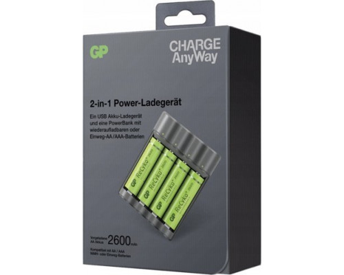 GP GP CHARGE AnyWay 2in1 Charger & Powerbank