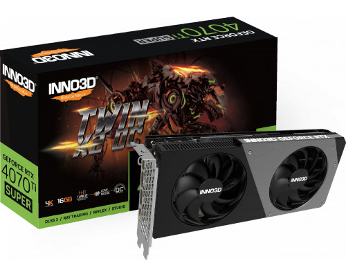 *RTX4070Ti Inno3D Inno3D GEFORCE RTX 4070 Ti SUPER TWIN X2 OC NVIDIA 16 GB GDDR6X