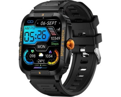 Smartwatch Colmi Smartwatch Colmi P76 (czarno- pomarańczowy)