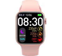 Smartwatch iWear iWear T900 Pro Max 9 2.02'' Infinite Display Alu-Ceramic Dual BT Call Smart Watch Heartrate monitor Pink