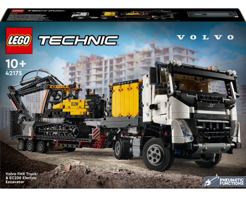 LEGO Technic Ciężarówka Volvo FMX i koparka EC230 Electric (42175)