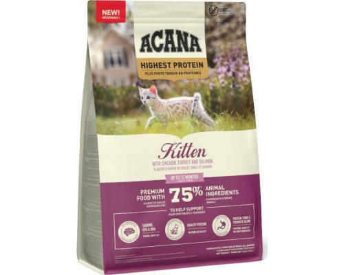 Acana ACANA KITTEN chicken, turkey, łosoś dla kociąt 1,8kg