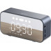 Dudao Bezprzewodowy głośnik Dudao Y17 zegarek, budzik, 1200mAh, AUX, FM, BT 5.3 silver