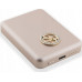 Guess Guess indukcyjny 15W GUPBM5AL4DMD 5000mAh złoty/gold MagSafe 4G Strassed Metal Logo