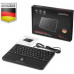 Perixx Perixx PERIBOARD-526 H EN, wired mini USB keyboard, trackball, USB hub