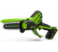 Greenworks 24V minipilarka łańcuchowa Greenworks GD24MCS10K2 zestaw ładowarka + aku 2Ah