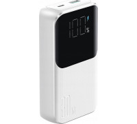 Joyroom Joyroom JR-PBC06 10000mAh 30W + wbudowane kable USB-C, Lightning biały