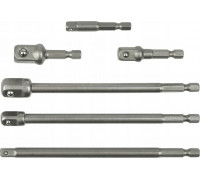 Geko Kpl. adapterów do nasadek HEX 1/4" 3/8" 1/2" 6el. (50)