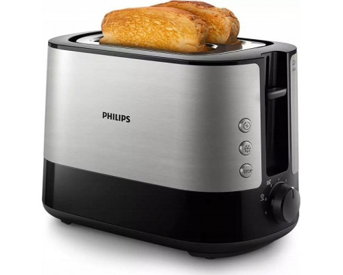 Philips Philips | Toaster | HD2635/90 Viva Collection | Number of slots 2 | Housing material Metal/Plastic | Stainless Steel/Black