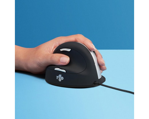 R-GO Tools R-Go Maus HE ergonomisch links  USB       groß    schw./silb