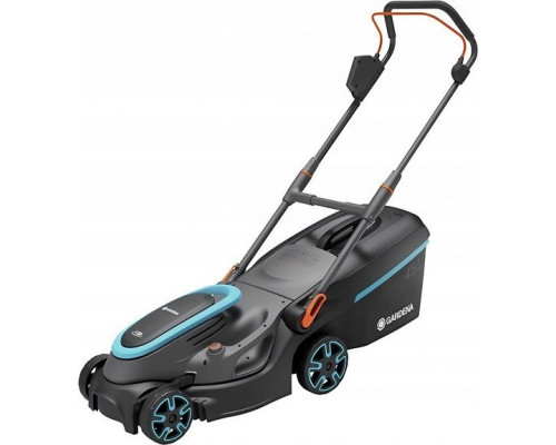 Gardena GARDENA Cordless Lawnmower PowerMax 37/36V P4A solo, 36Volt (2x18V) (black/grey, without battery and charger, POWER FOR ALL ALLIANCE)