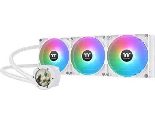 Thermaltake Thermaltake TH420 V2 Ultra ARGB Sync All-In-One Liquid Cooler Snow Edition, water cooling (white)