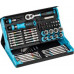 Hazet Hazet SmartCase socket and bit set 2200SC-32, 59 pieces (black/blue, 1/4, with reversible ratchet)