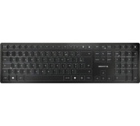 Cherry CHERRY KW 9100 SLIM klawiatura RF Wireless + Bluetooth AZERTY Francuski Czarny