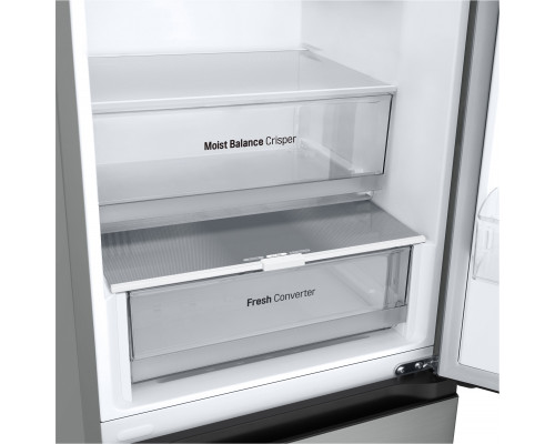 LG LG | Šaldytuvas | GBV3100DPY | Energy efficiency class D | Free standing | Combi | Height 186 cm | No Frost system | Šaldytuvas net capacity 234 L | Šaldiklis net capacity 110 L | Ekranas | 35 dB | Sidabrinis