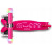 Micro MICRO paspirtukas Mini2Grow Deluxe Magic LED Pink, MMD359