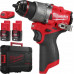 Milwaukee MILWAUKEE.Screwdriver M12FDD2-202X 45Nm 2x2.0Ah