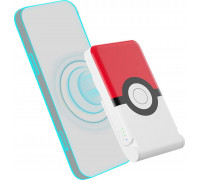 OTL magnetyczny OTL 5000 mAh, USB-C 15W, Pokemon Pokeball ze stojakiem (biało-red)