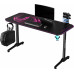 Gaming galds Ultradesk ULTRADESK Gaming galds dla gracza FRAG - PINK V3, 140x60 cm, 76 cm, z podkładką pod mysz, uchwyt na słuchawki i napój