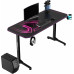 Gaming galds Ultradesk ULTRADESK Gaming galds dla gracza FRAG - PINK V3, 140x60 cm, 76 cm, z podkładką pod mysz, uchwyt na słuchawki i napój