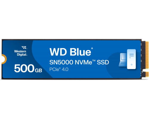 SSD 500GB SSD WD Blue SN5000 500GB M.2 2280 PCI-E x4 Gen4 NVMe (WDS500G4B0E)