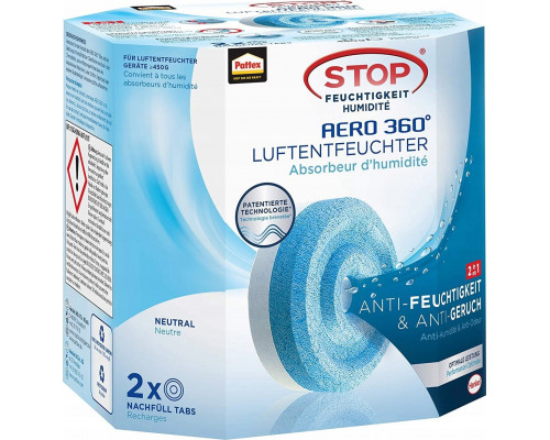 Pattex Pattex Luftentfeuchter Nachfüll Tabs für Aero 360  2x450g