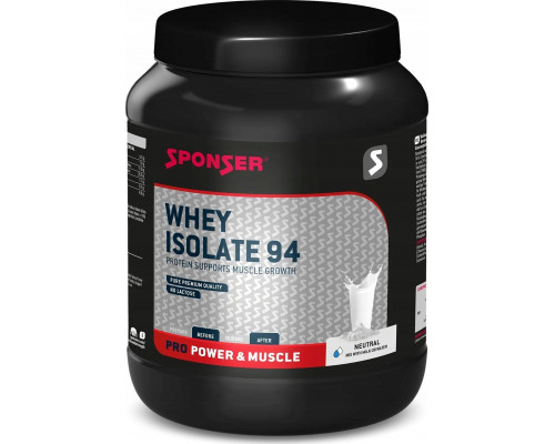 Sponser WHEY ISOLATE 94 Dabīgs 850g skārda (NEW)