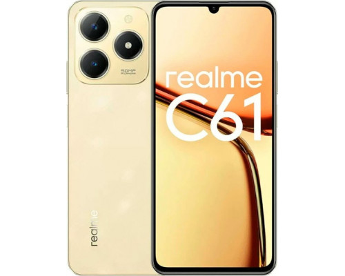 Realme Realme C61 Dual Sim 6GB RAM 128GB - Sparkle Gold