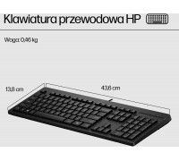 HP 125 Wired Keyboard Portugalia