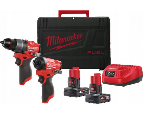 Milwaukee Milwaukee Akumuliatorinis įrankių kompl. M12 FPP2A2-402X 12V (M12 FPD2 ir M12 FID2) 2x4,0Ah Li-Ion