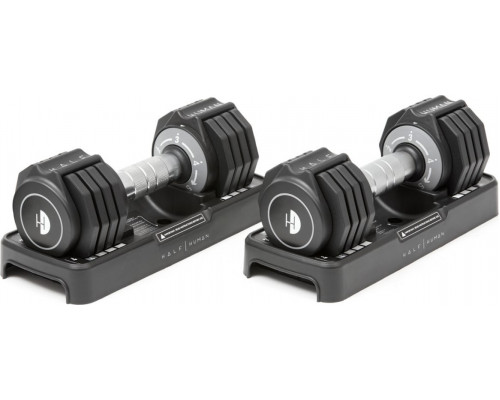 UnderFit Dumbbells adjustable 2 x 5 kg Half Human