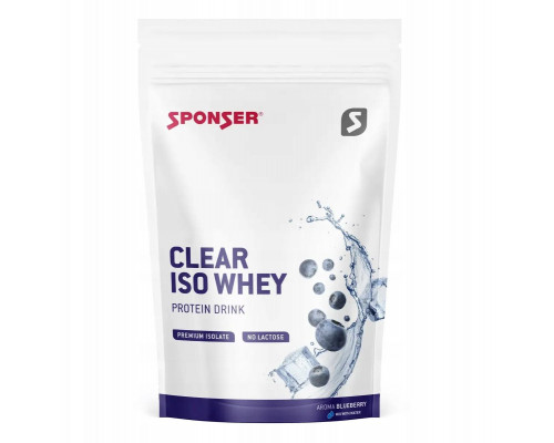 Sponser CLEAR ISOLATE WHEY Jagoda 450g maisiņš (NEW 2025)