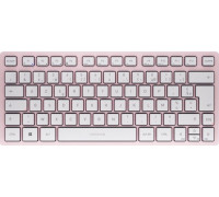 Cherry CHERRY KW 7100 MINI BT klawiatura Uniwersalne Bluetooth AZERTY Francuski Różowy