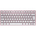 Cherry CHERRY KW 7100 MINI BT klawiatura Uniwersalne Bluetooth AZERTY Francuski Różowy