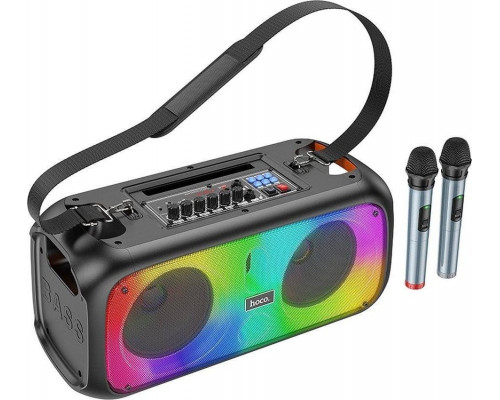 Hoco HOCO głośnik bluetooth + 2 x wireless mikrofony BS54 black