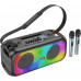 Hoco HOCO głośnik bluetooth + 2 x wireless mikrofony BS54 black