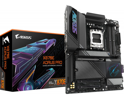 Gigabyte GIGABYTE MB Sc AM5 X870E AORUS PRO, AMD X870, 4xDDR5, 2xHDMI, 2xThunderbolt, WiFi