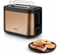 Tefal Tefal Coppertinto TT430G10 Toaster, 850 W, black/copper, Gold | TEFAL