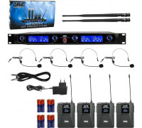 DNA DNA WM4 HEAD SET mikrofon bezprzewodowy 4x nadajnik nagłowny + bodypack system nagłośnienia