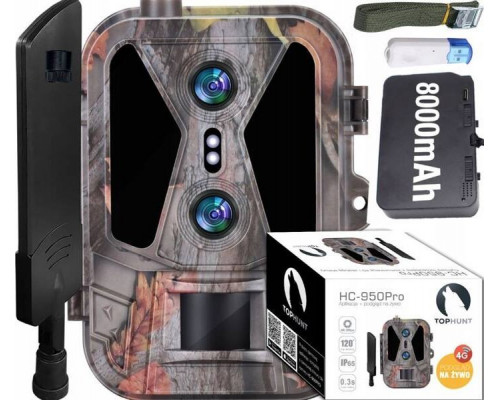 Luxury-Goods Kamera Leśna Fotopułapka 4K 4G LTE PODGLĄD na ŻYWO Aplikacja HC-950Pro AKU