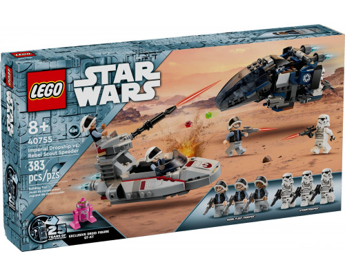 LEGO Star Wars Imperialny transportowiec kontra zwiadowczy śmigacz Rebelii (40755)
