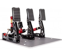 Simagic Simagic P2000 Hydraulic 3-Pedal Set, 200KG Loadcell - Crimson Edition one siwith e