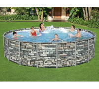 Bestway Swimming pool Power Steel, 549x132 cm Lumarko!