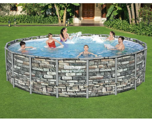 Bestway Swimming pool Power Steel, 549x132 cm Lumarko!