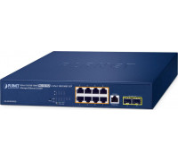 Switch Planet PLANET IPv6/IPv4, 8-Port  L2/L4 Gigabit Ethernet (10/100/1000) Support PoE 1U Blue