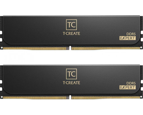 Team Group DDR5 - 64GB - 6000 - CL - 34 (2x 32 GB) dual kit, RAM (Kolor: CZARNY, CTCED564G6000HC34BDC01, T-CREATE EXPERT, AMD EXPO)