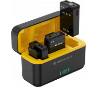 Mikrofony Medialove bezprzewodowe krawatowe SX12 + powerbank